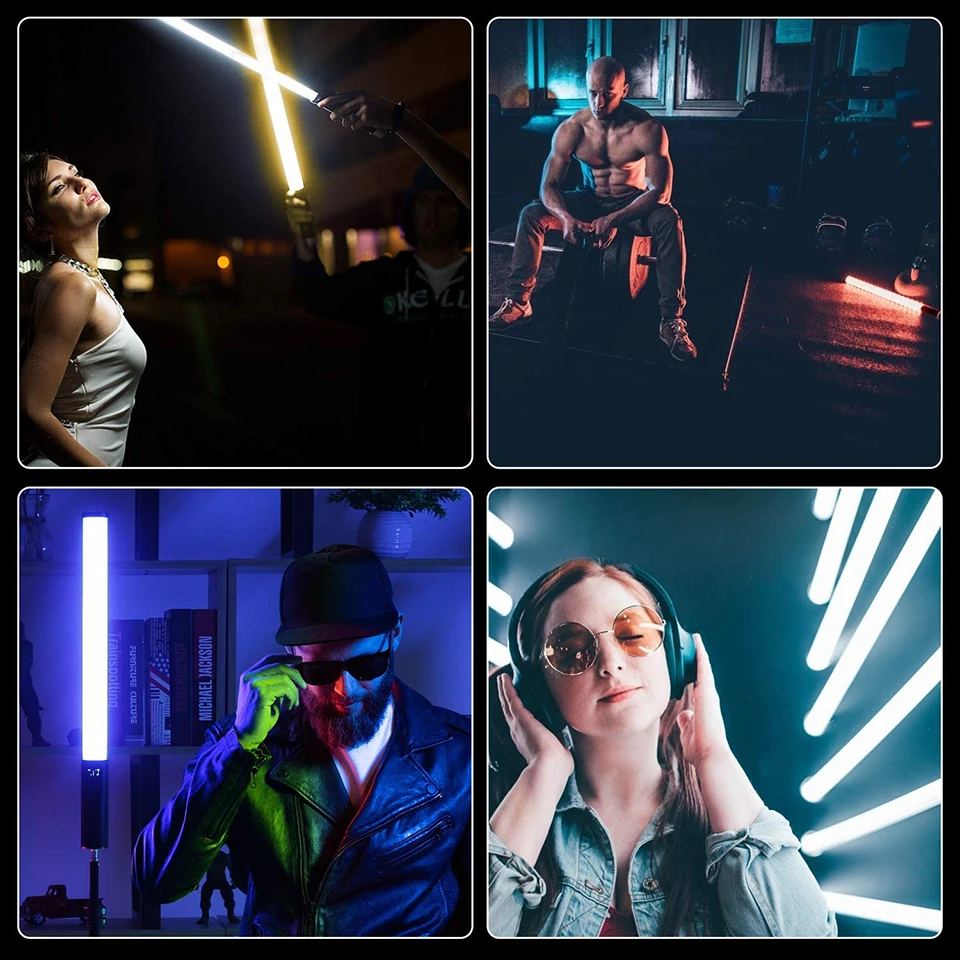 Цветная (RGB) светильник палачка выручалочка с штатив Трипод стойка Красочный