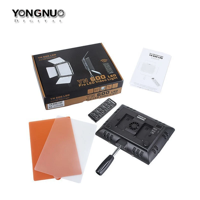 

YONGNUO YN600L YN600 L LED Video Light Photography lights 5500k Color Temperature 2.4G Wireless Remote Control + Adapter Power
