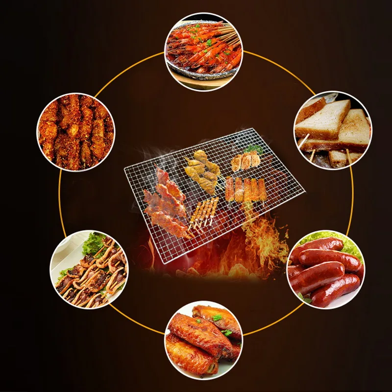 3sizes Non Stick Barbecue Grill Sheet Liners Mats Nonstick Fish Vegetable Smoking Smoker Pellet Gas Charcoal A |