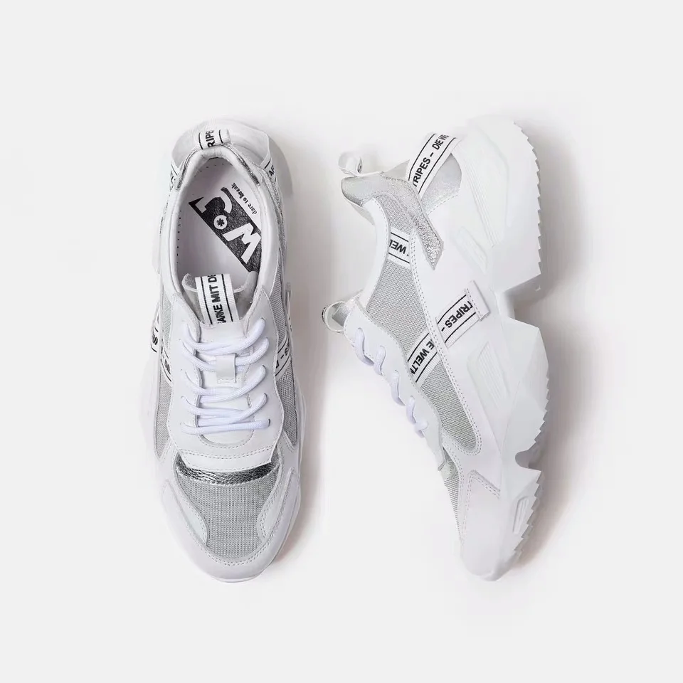 Новые модные повседневные ботинки с массивным каблуком на платформе для мужчин