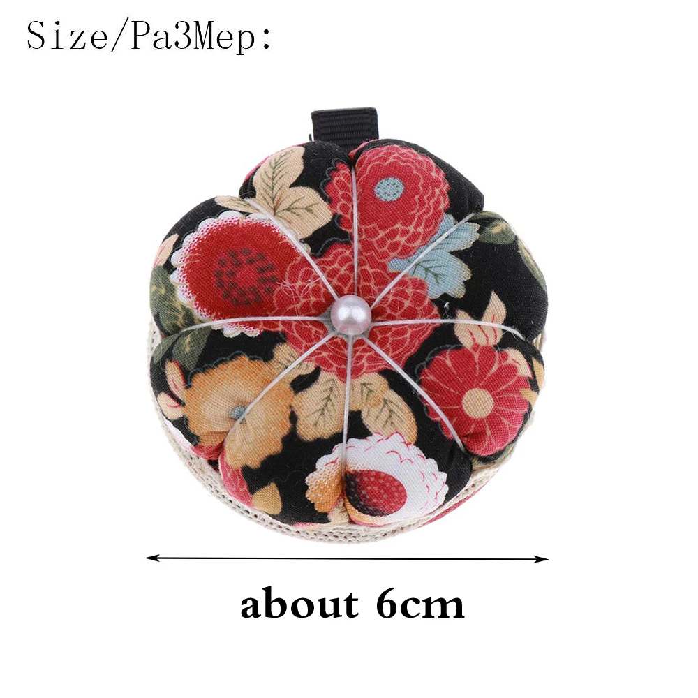 3 цвета Милая тыква в форме цветка булавка Подушка с зажимом швейная игла пинетки