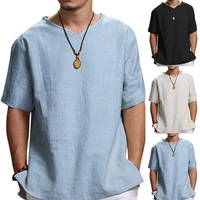 casual t shirt good craftsmanship universal short sleeve cotton comfortable blend male slim tee for daily wear
