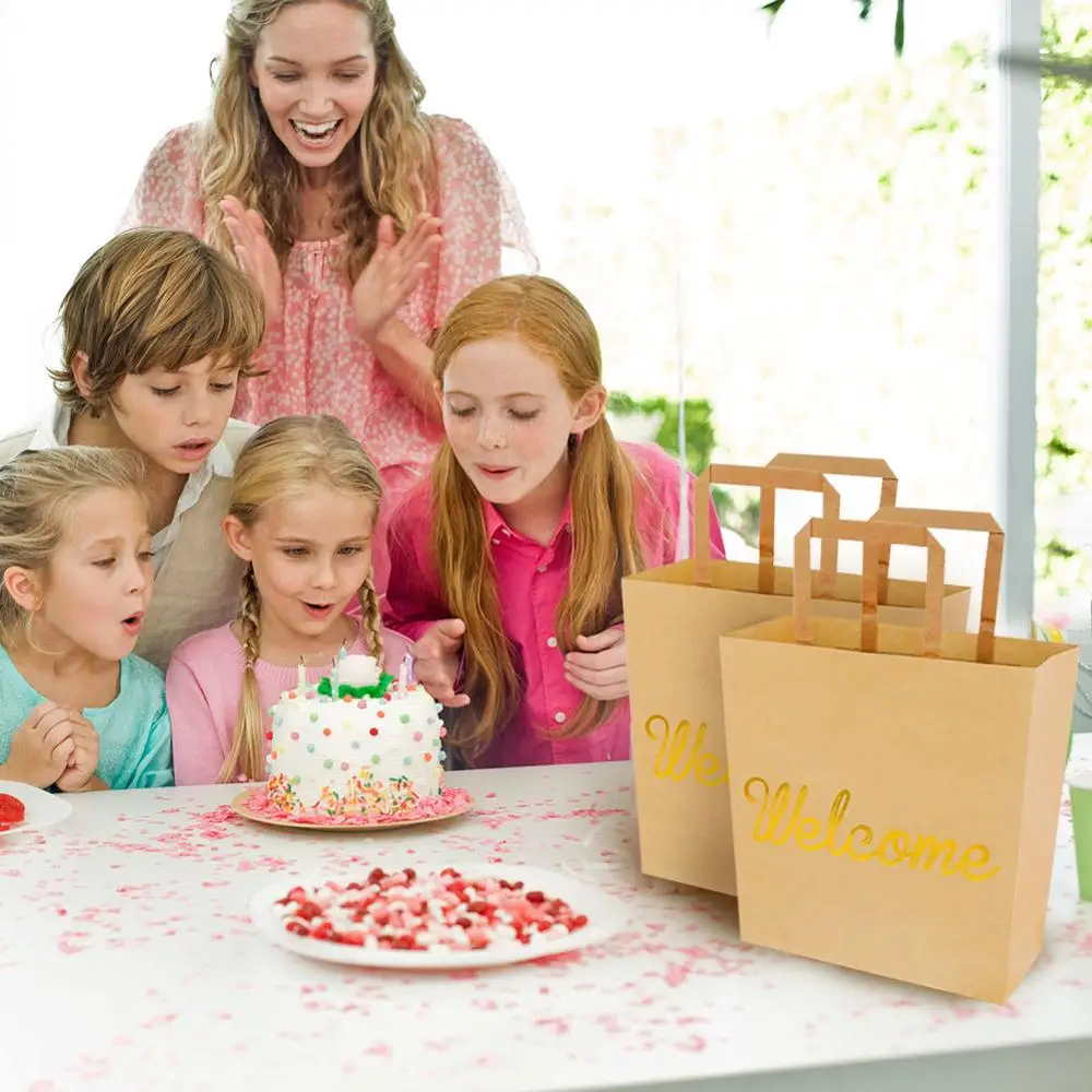 OurWarm 5 шт. высококачественные бумажные пакеты из крафт бумаги оптом идеальные