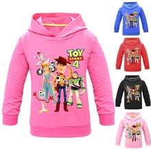 Toy Story/4 детские толстовки с героями мультфильмов для девочек; толстовка с капюшоном и капюшоном для мальчиков; сезон весна-осень; теплый свитер