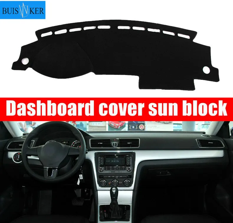 

Панель приборной панели автомобиля коврик панель Dashmat солнцезащитный коврик для Volkswagen VW Passat B7 2011 2012 2013 2014 2015 Аксессуары