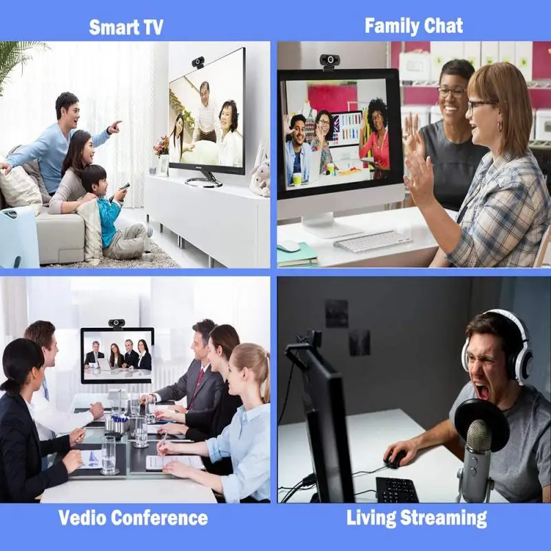 1080P HD веб-камера камера 1920 * 1080 веб-камера настольный компьютер USB с встроенным микрофоном для видеозвонков.