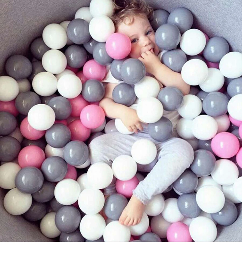 100 шт./лот 7 см Пластиковые океанские шары детские игрушки для плавания открытый