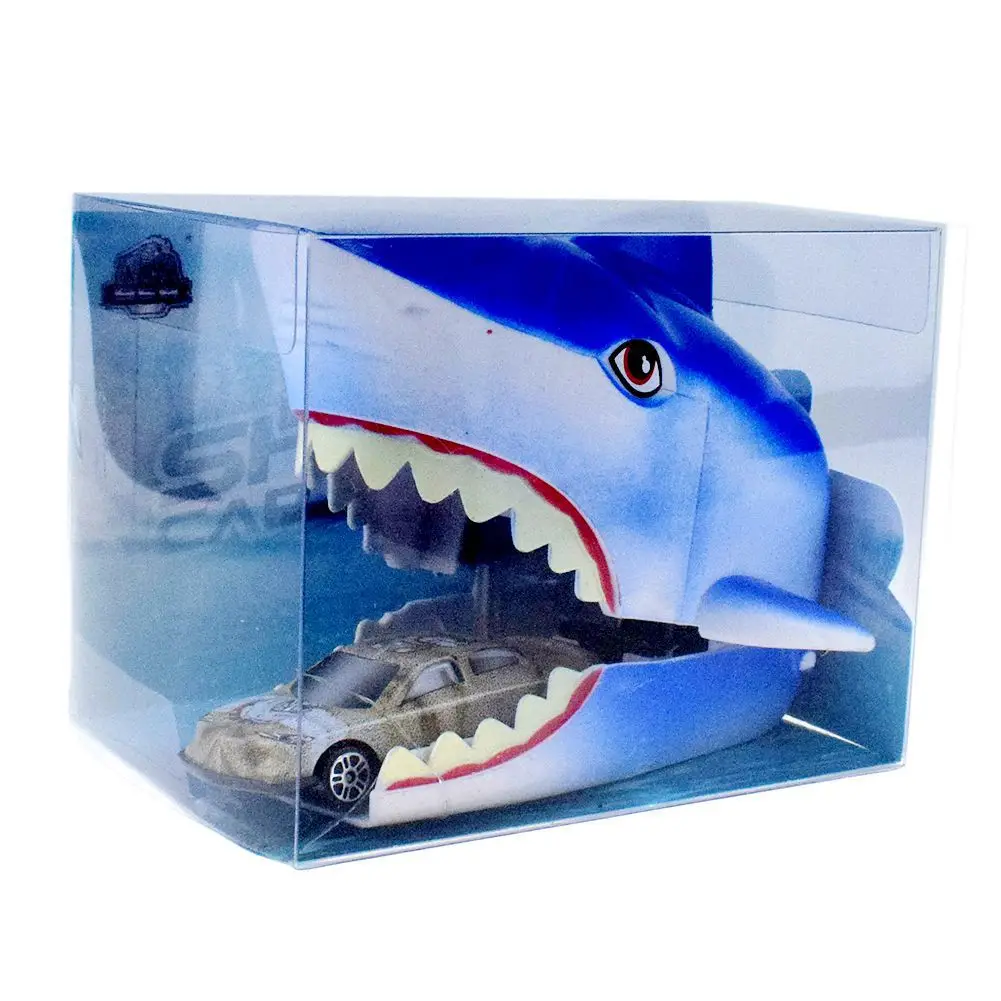 

New Kids Interactive Cartoon Shark Ejecting Alloy Car Funny Novelty Desktop Game Children Personality Novelty Model Tricky Toys