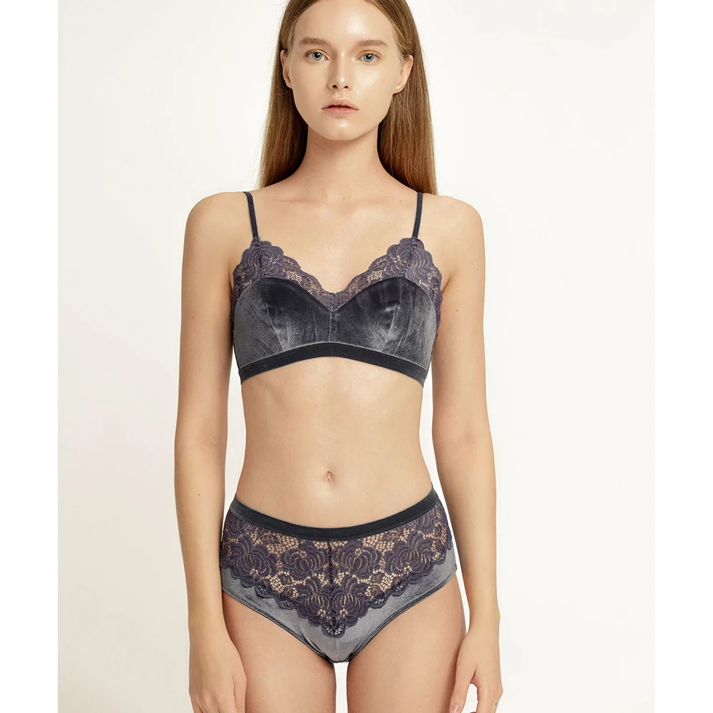 Комплект с бюстгальтером Для женщин кружевное платье низким вырезом на спине