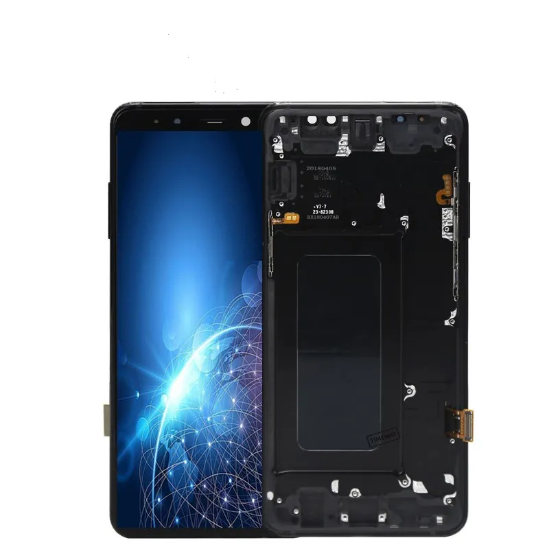 Супер AMOLED с рамкой LCD для SAMSUNG Galaxy A8 Plus 2018 A730 ЖК дисплей и сенсорный экран