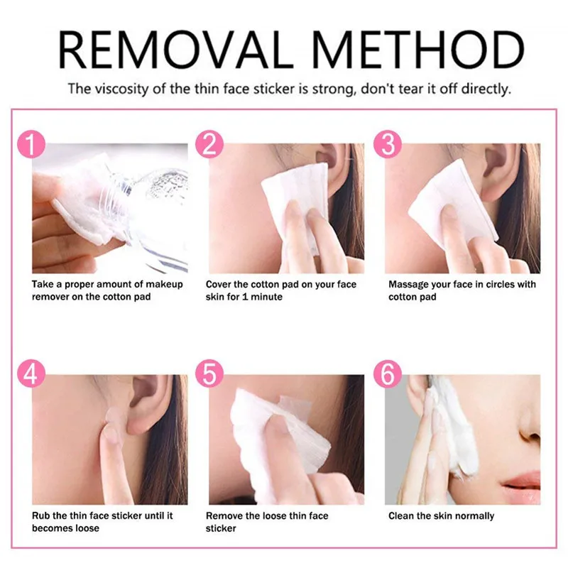 40 шт. подтяжки шеи подбородка секретные ленты лица тонкий против морщин стикер V