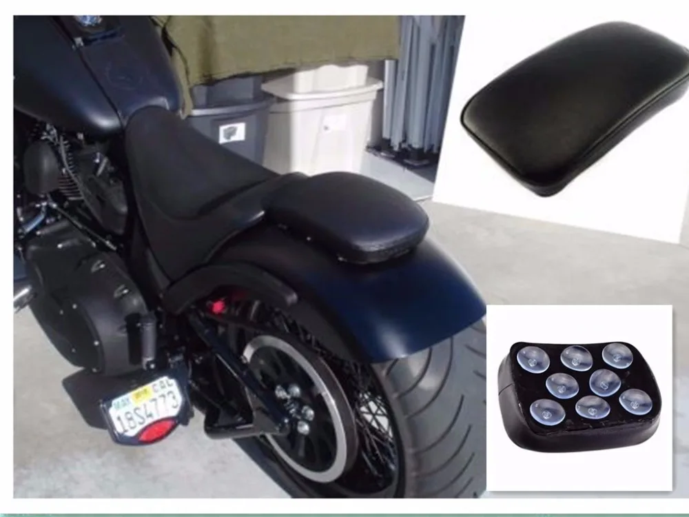

Rear Passenger Cushion 8 Suction Cups Pillion Pad Suction For Harley Dyna Chopper Cruiser Softail Sportster 883 Touring