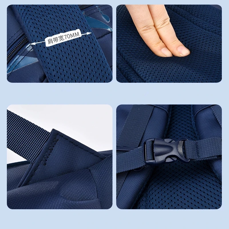 2021 CHILD Large SCHOOL BAG Primary Backpack Children Waterproof Orthopedic Satchel School Bags For kids Boys Travel Backpacks