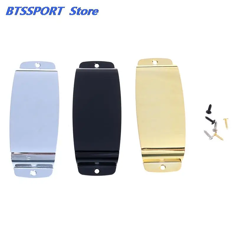 Steel Electric Guitar Pickup Cover Protector 1pcs for Jazz Bass JB with 2 Screws | Спорт и развлечения