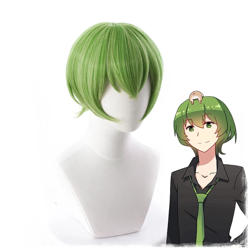 Парик для косплея из аниме Берил и сапфир зеленая гарнитура робота реквизит на