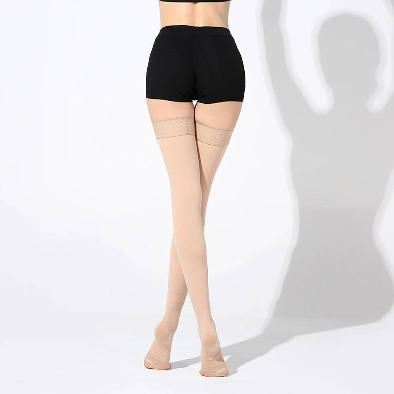 15-21mmHg Thigh-High Nylon Medical Compression Stockings for Prevent Varicose Vein,Relief Pain,Travel