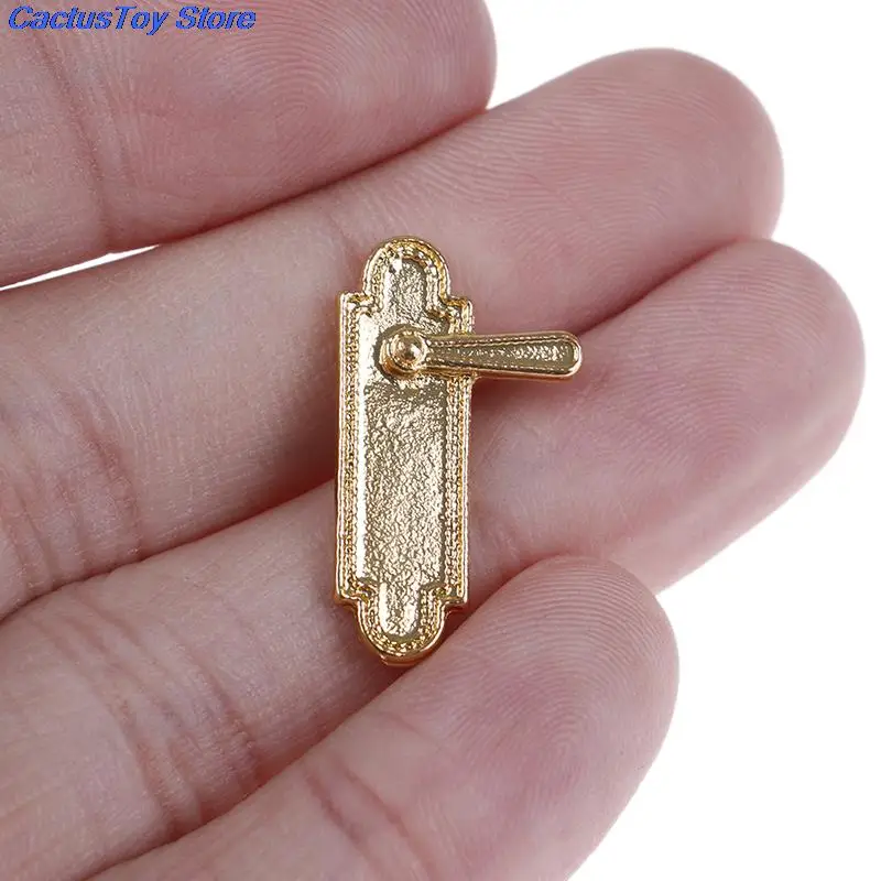2Pcs 1/12 Scale Mini DIY Accessories Vintage Dollhouse Miniature Door Lock and Key Doll House Fairy Gold | Игрушки и хобби