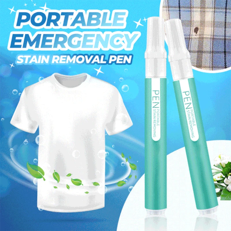 

Portable Emergency Stain Removal Pen Fast Stain Removing Clear Liquid Safe to Cloth Fabric for Most Cloth & Stain 9ml NEW Hot