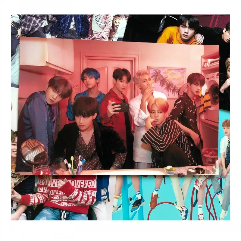 Kpop Bangtan Плакаты для мальчиков и принты корейские KPOP вокруг Boys декоративные