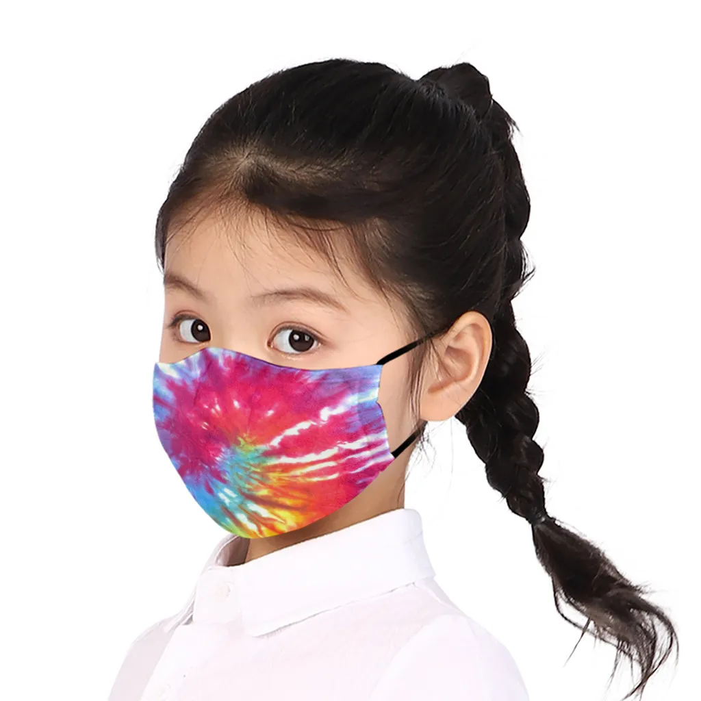 

Children Maske Fashion Print Kids Face-masks Reusable Breathable Mondmasker Wasbaar Outdoor Halloween Cosplay Mascarilla
