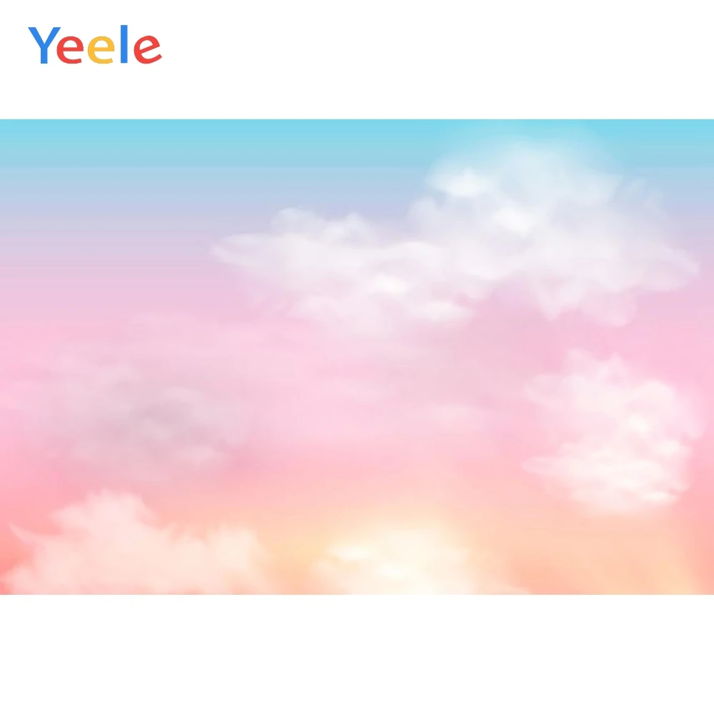 Красивое небо облако Солнечный свет ребенок день рождения портрет Вечеринка Фон