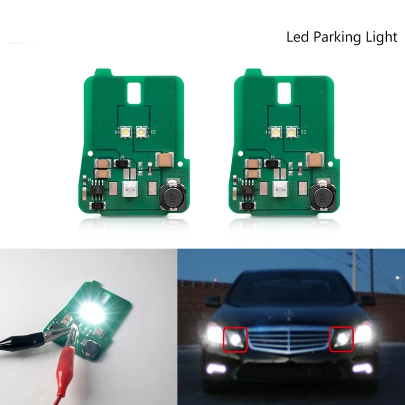 

2Pcs HID Matching Xenon White LED Parking Position Light For Mercedes Benz E-Clase Pre-LCI 2010-2013