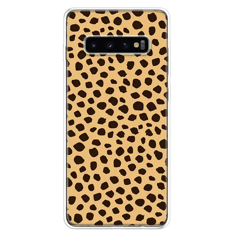 Чехол для телефона с леопардовым рисунком Samsung Galaxy A70 A50 Note 20 Ultra 10 Pro 9 8 A40 A30 A20E A10S A6 A7