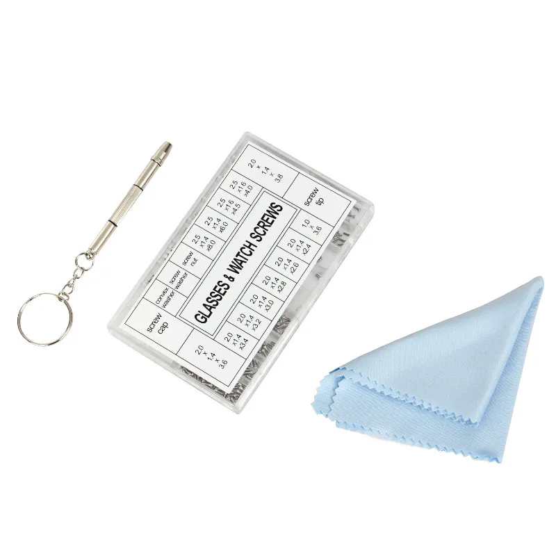 3 1000PCS Glasses Sunglasses Spectacles Watch Tiny Screws Nut Assortment Repair Tool Kit - Цвет: 3