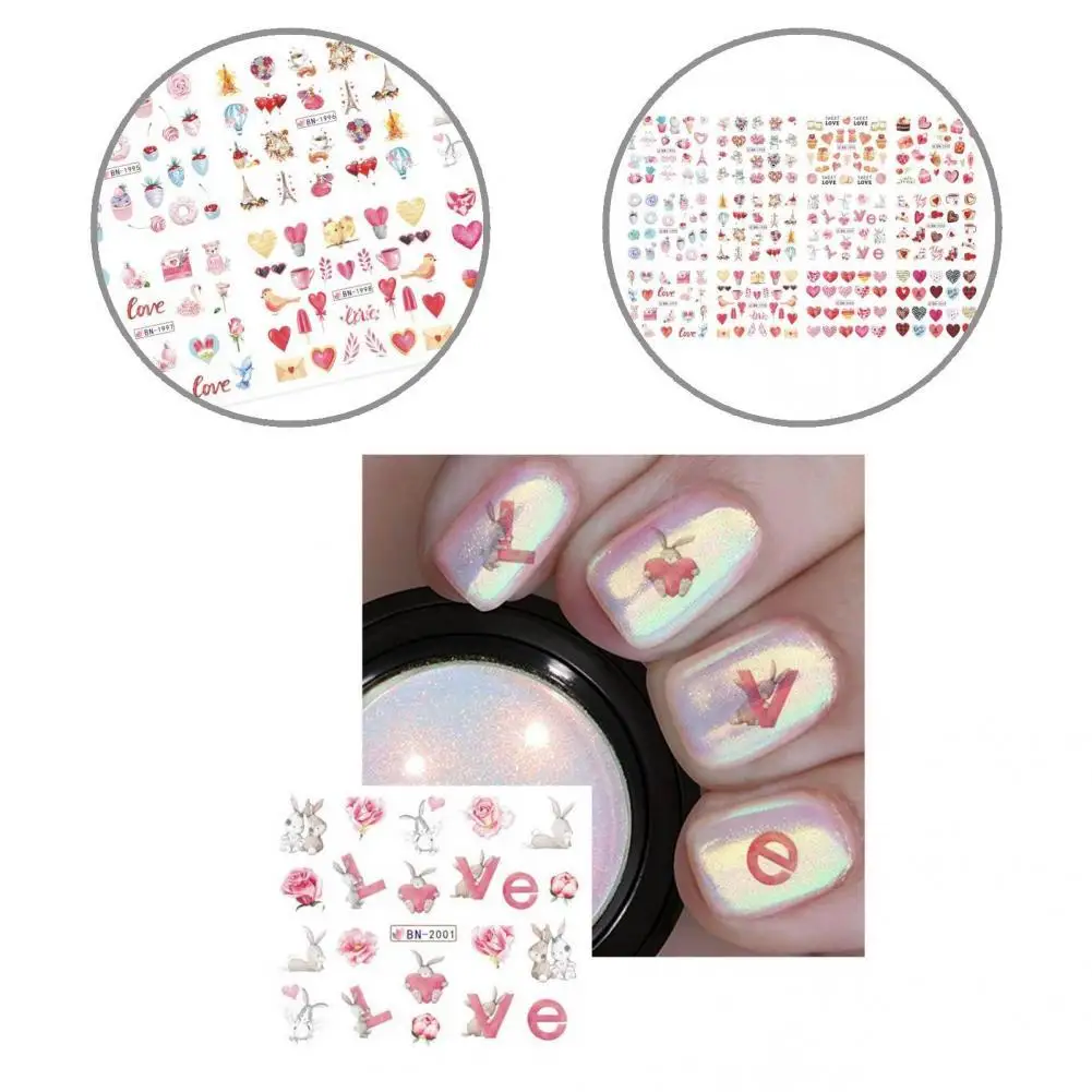 

Decorative Bright Easily Stick Valentine DIY Design Decals Manicure Sticker for Manicure Nail Decals Nail Sticker