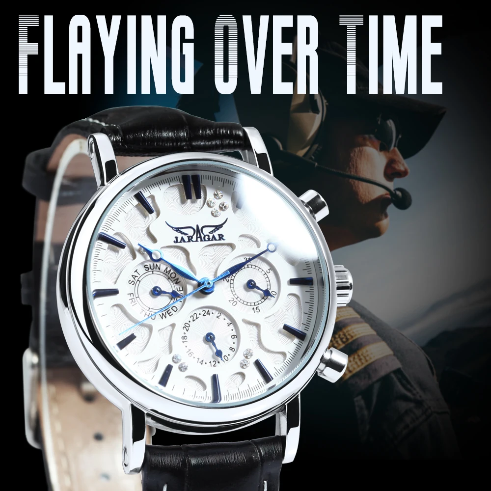 Часы мужские механические Автоматические с кожаным ремешком s 2020 | Наручные часы