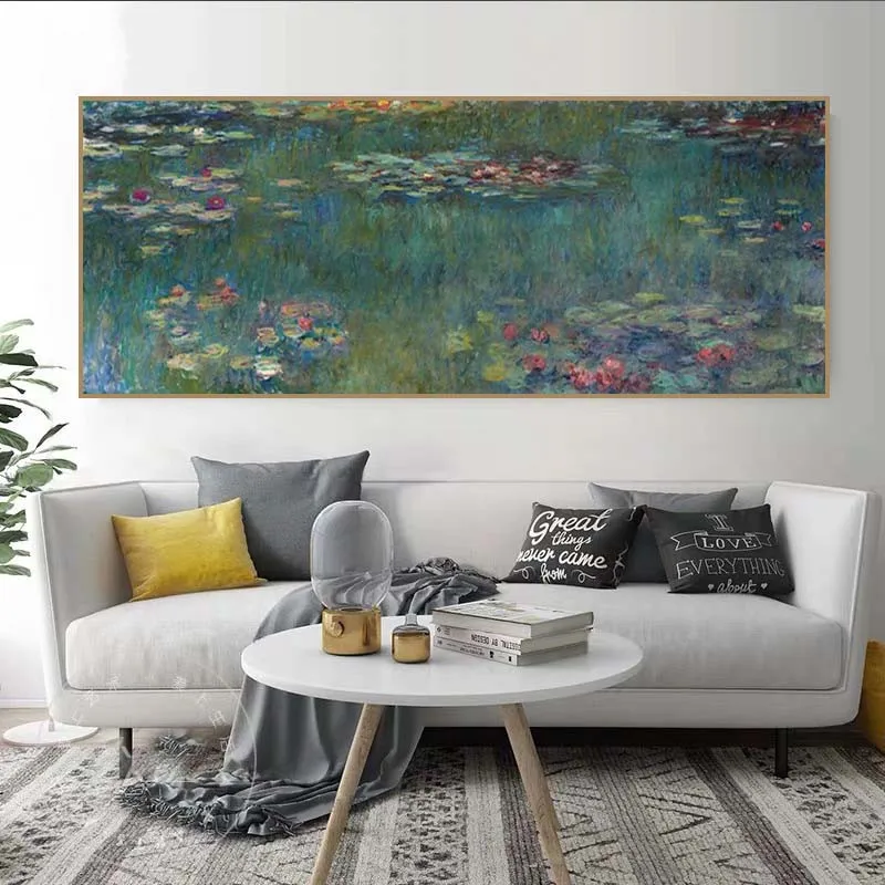 

Water Lilies By Claude Monet Famous Canvas Paintings On The Wall Art Posters And Prints Impressionist Art Pictures Wall Decor