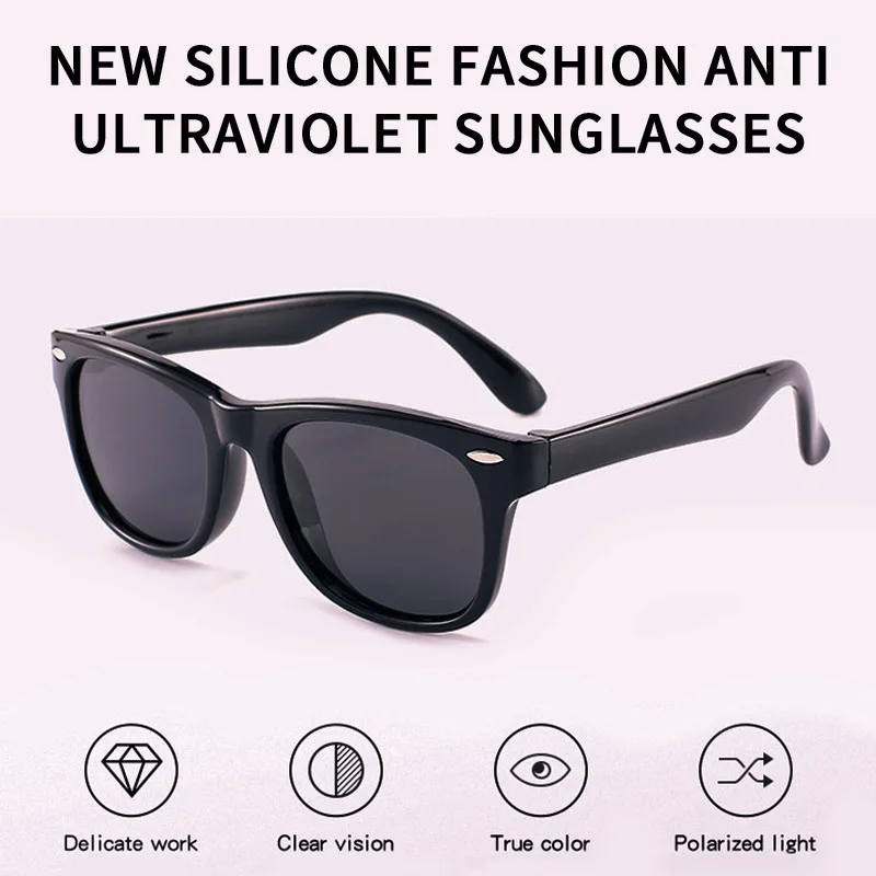 2021 New Kids Polarized Sunglasses Round Children Sun Glasses Boys Girl Safety Glasses Baby Infant Shades Eyewear UV400 Dropship