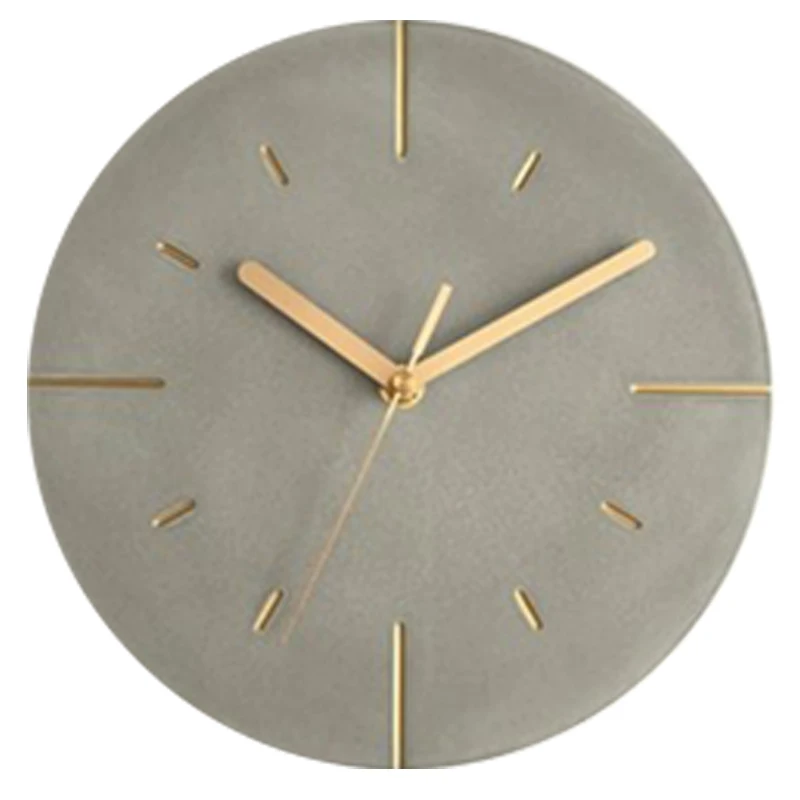 

Nordic Industrial-Style Cement Wall Clock Modern Creative Silent Clocks Wall Home Decor Watch Home Living Room