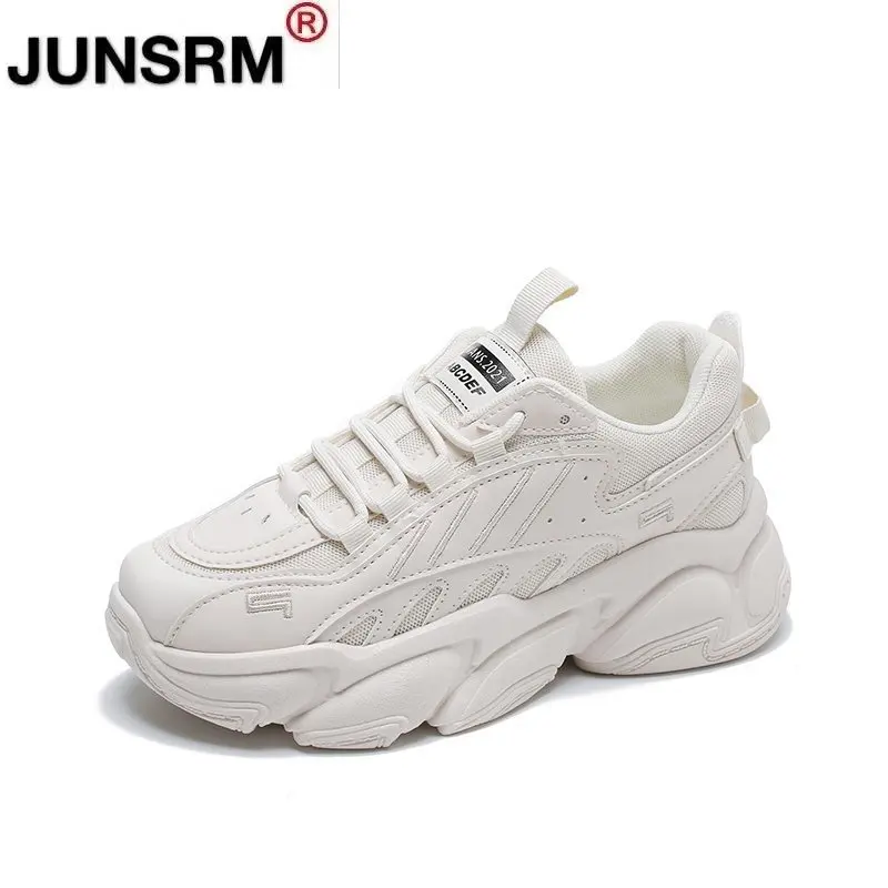

Outdoor Women Sport Shoes Woman Breathable Fitness Running Shoes Women Trend Lace-up Platform Sneaker Non-slip Thick Bottom Shoe
