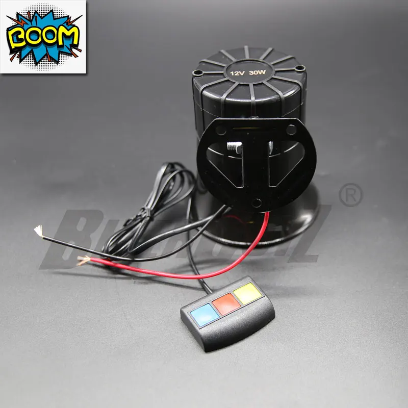 Звуковая сирена для сигнализации 12 В авто мотоцикл 3-тоновая Сирена Громкий