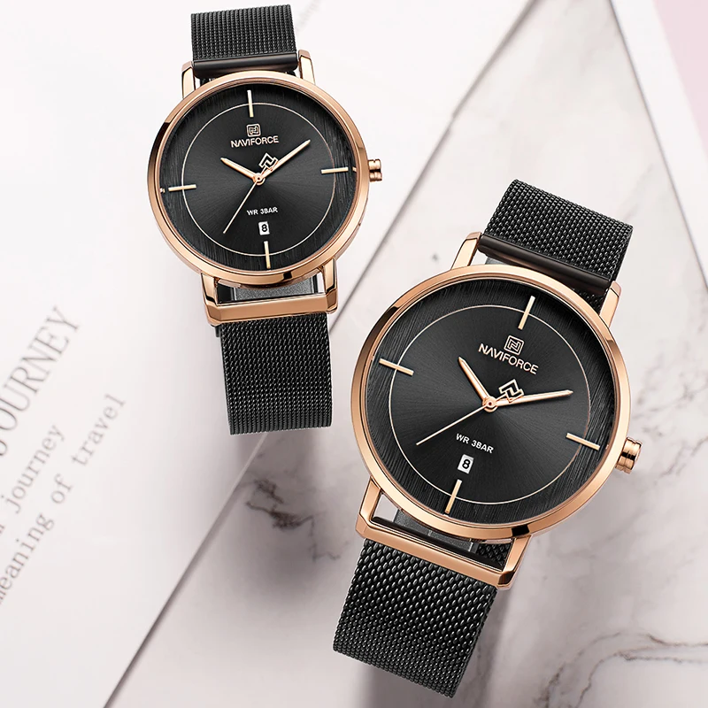 NAVIFORCE Lovers Watches Top Brand Men Business Watch or Women Dress Quartz Men's Waterproof Clock WristWatches Relogio | Наручные