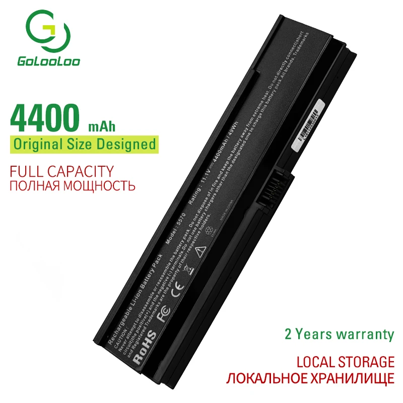 

Аккумулятор Golooloo для ноутбука Acer Aspire 3054WXCi 3682NWXC 3030 360x3610 361x303x3200 32xx 3600 3680 3050 3682WXMi, 6 ячеек