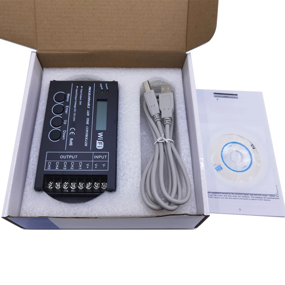 Программируемая Светодиодная лента TC420 TC421 5 каналов RGB с Wi-Fi контроллером и