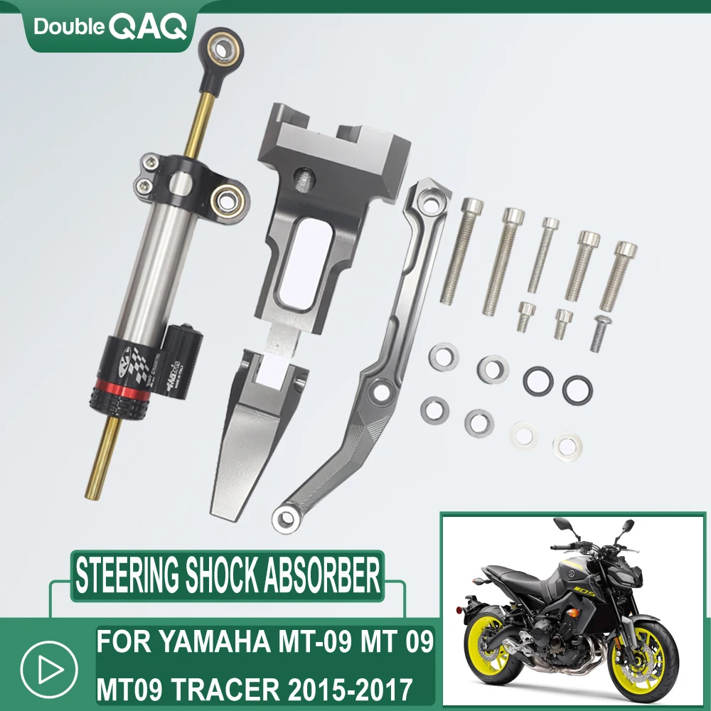 

For Yamaha MT-09 MT 09 MT09 Tracer 2015-2017 CNC Steering Damper Mounting Bracket Kit 2016