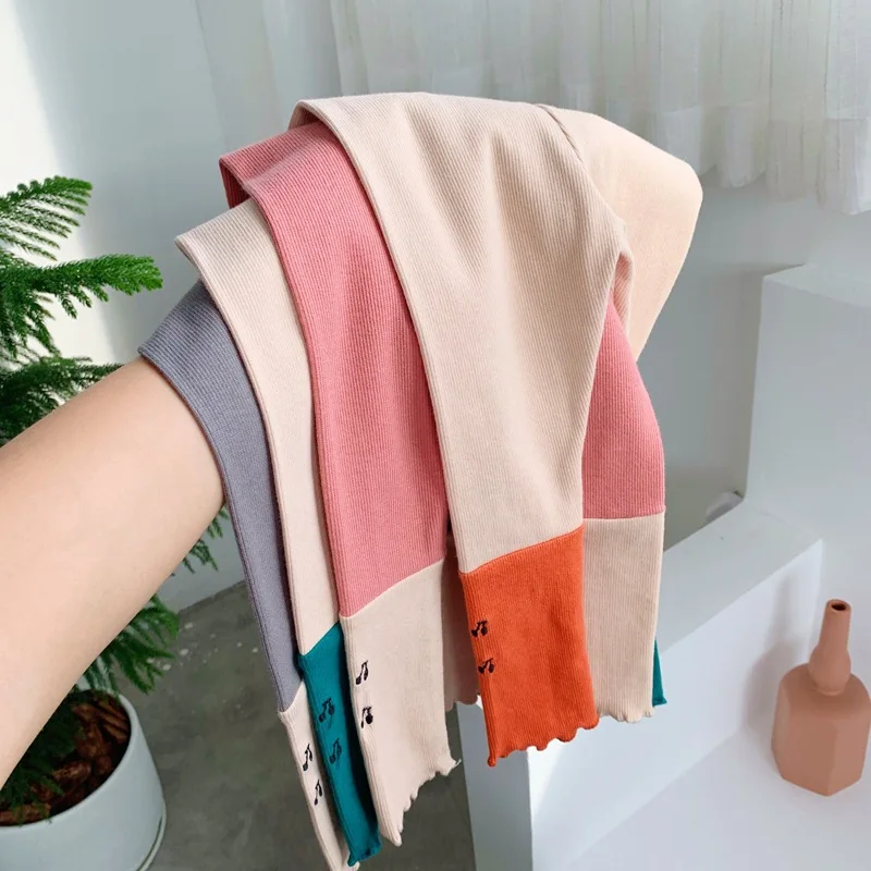 2019 Новое поступление сезон осень корейский стиль Одинаковые цвета эластичные