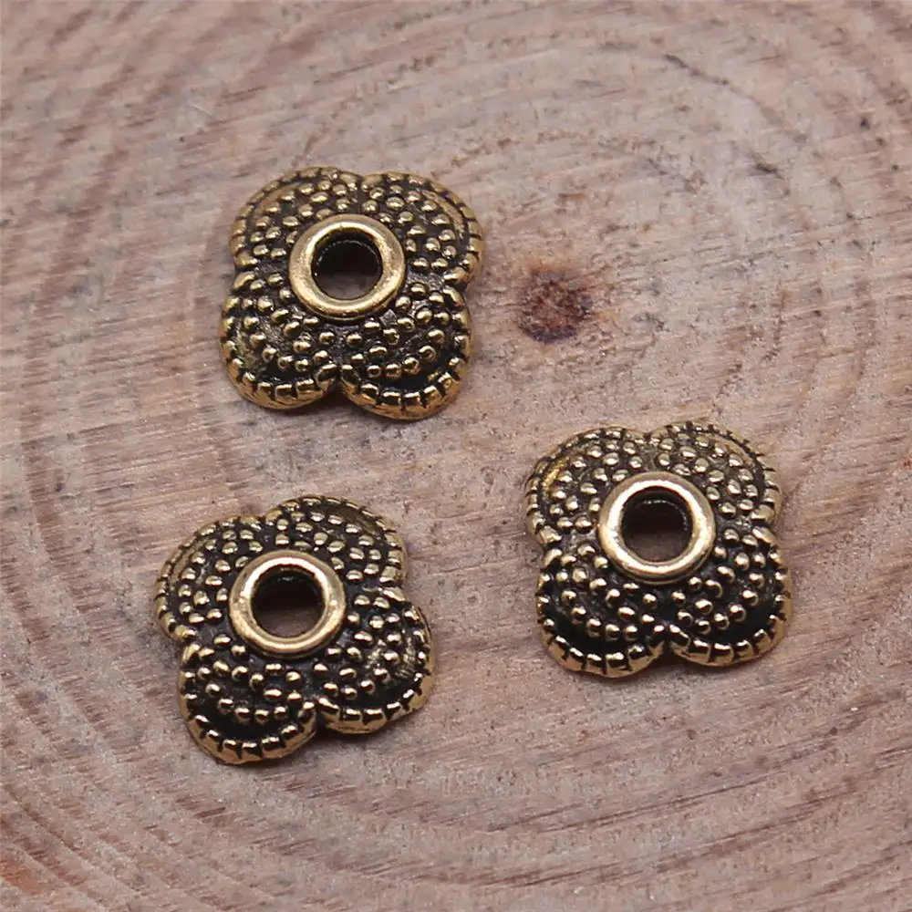 

Шапочки для бусин 9x9 мм 50 шт., античное Изготовление ювелирных изделий ручной работы