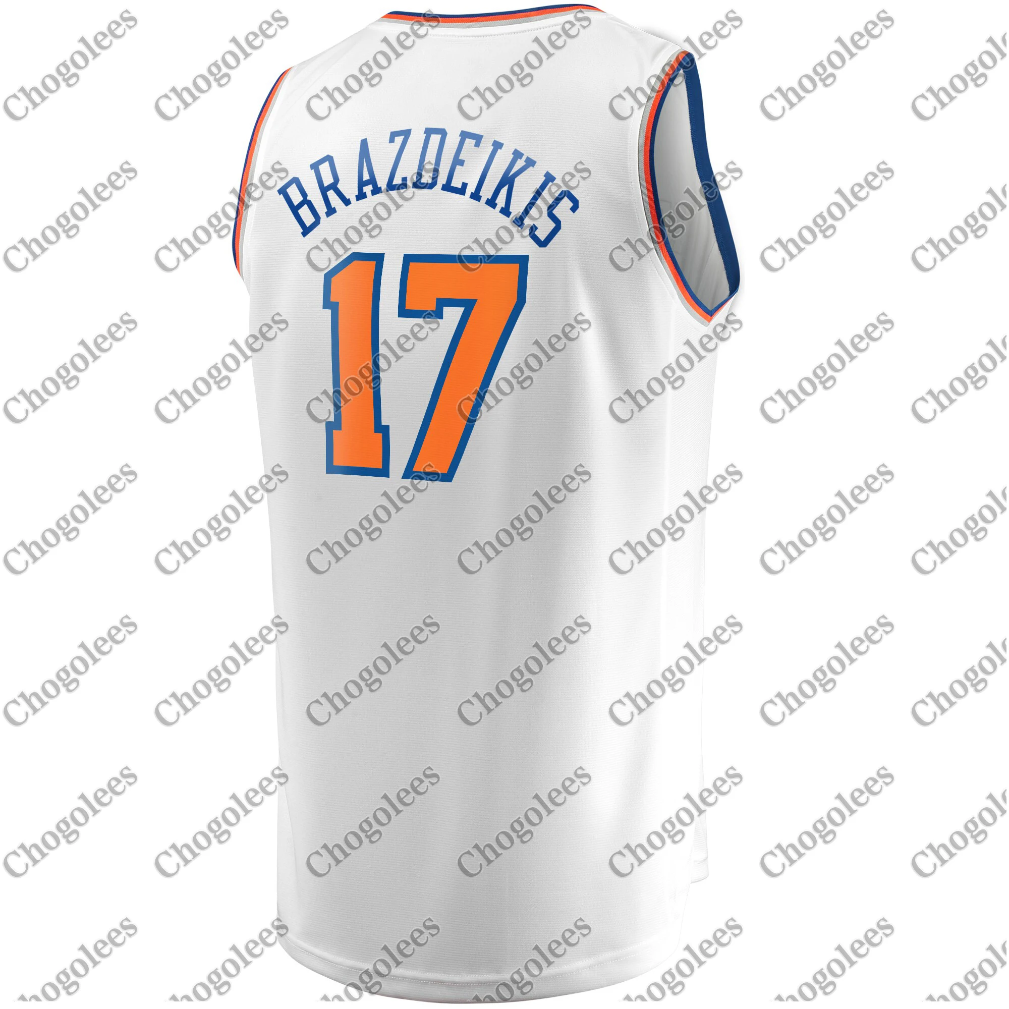 

Men Basketball Jersey Ignas Brazdeikis New York Branded Fast Break Player Jersey Association Edition White