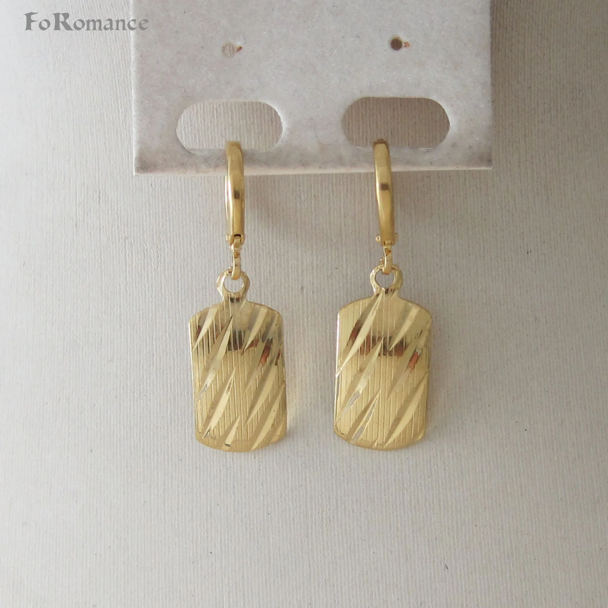 Висячие серьги с покрытием из желтого золота 1 38 дюйма пять стилей вырезанные