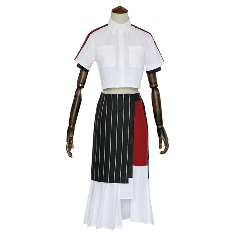 Женский костюм для косплея из аниме-агента времени Qiao Ling топ юбка блузка модный