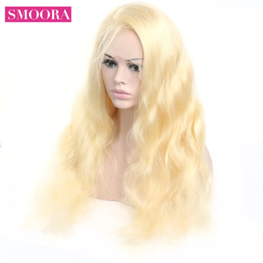 Мёд блондинка 13x4 Синтетические волосы на кружеве парики из натуральных волос