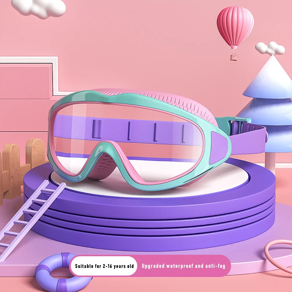 

Professional Children's Swimming Glasses Waterproof Anti-fog HD Large Frame Water Sports Diving Goggles Eyewear