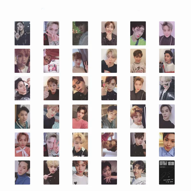 

18 Pcs/ Set K-pop NCT 2018 EMPATHY Color Version Black and White Version Photocard Photo Album Cards for Fans Gift