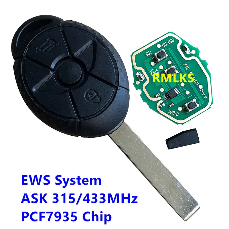 Пульт дистанционного управления Clicker S R50 R53 EWS 315/433 МГц PCF7935AA ID44 чип ключ