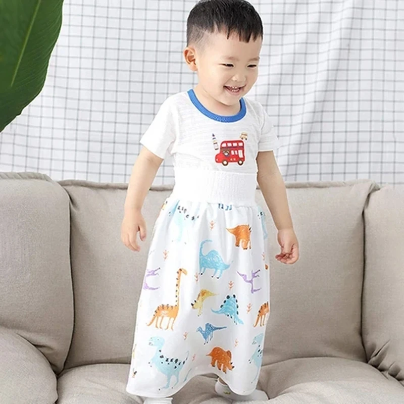 

Comfy Children Diaper Skirt Shorts 2 in 1 Anti Bed-wetting Washable Waterproof Cotton Potty Training Nappy Pants