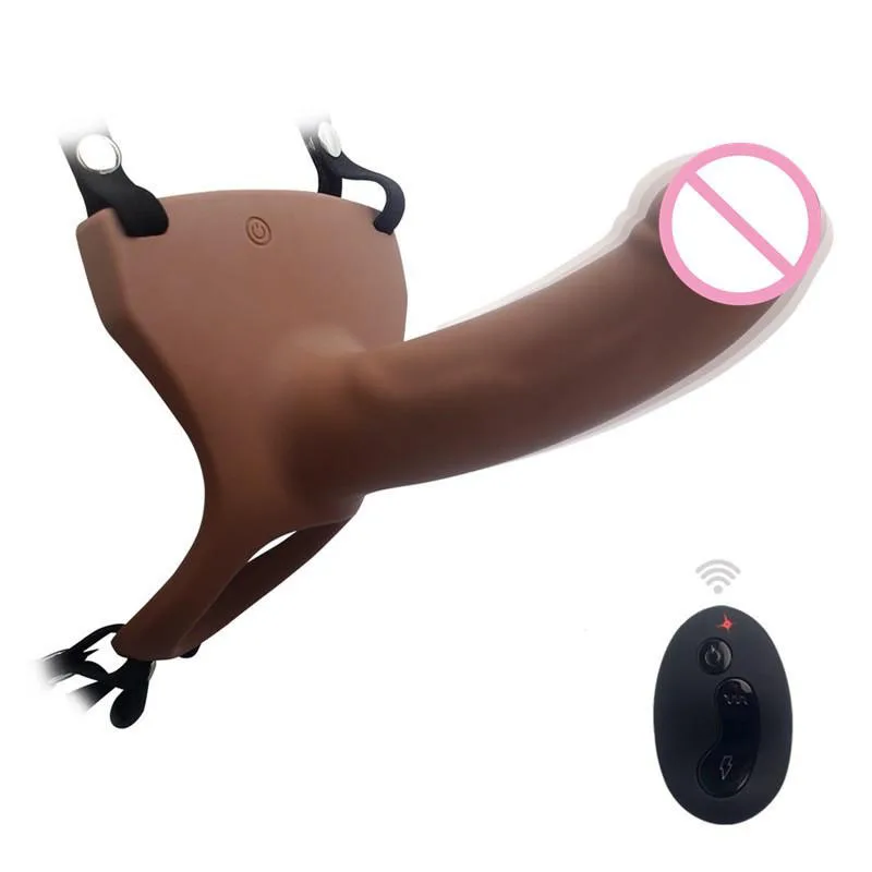 Новый 10 скоростей страпон большой фаллоимитатор полый реалистичный силиконовый